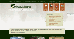 Desktop Screenshot of christwayministries.us